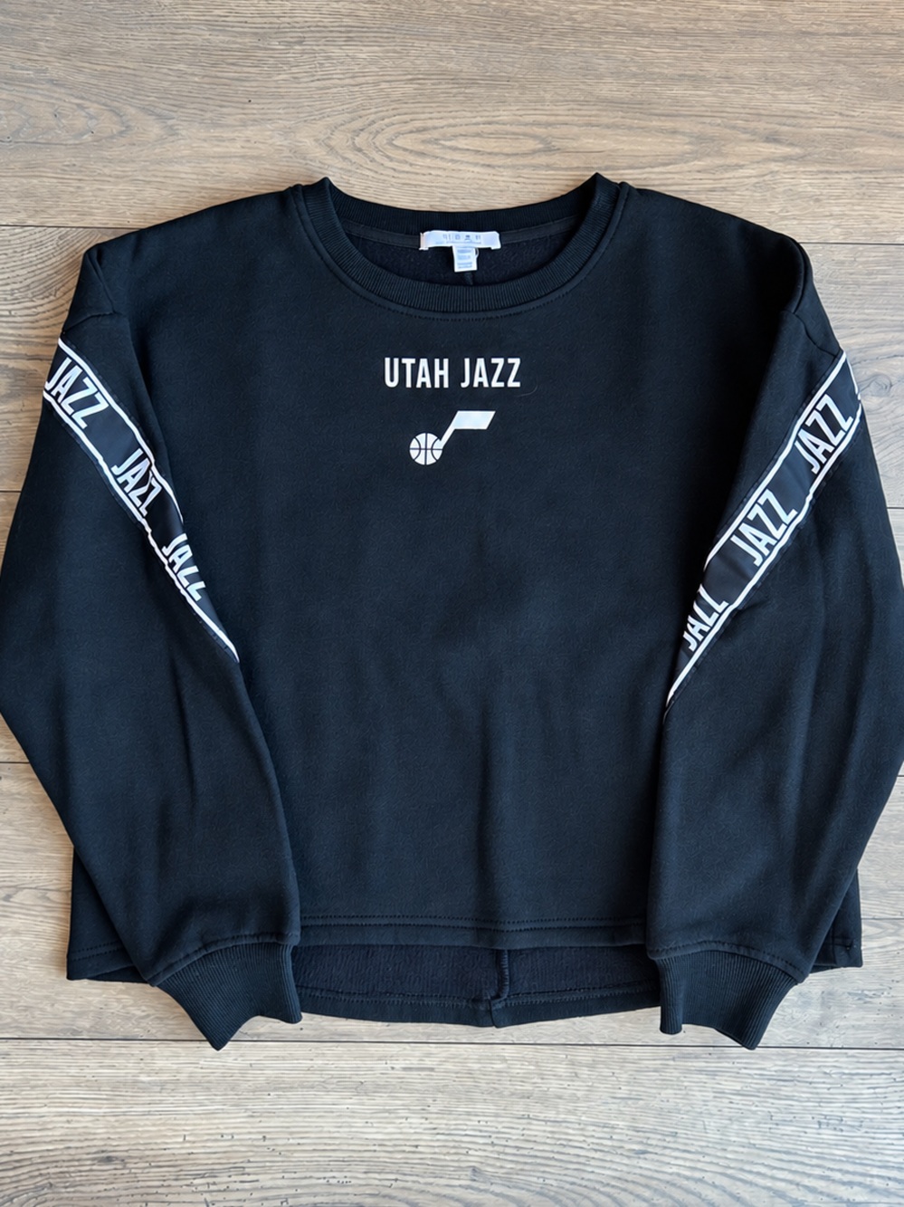 NBA Utah Jazz Black Logo Crewneck Sweatshirt